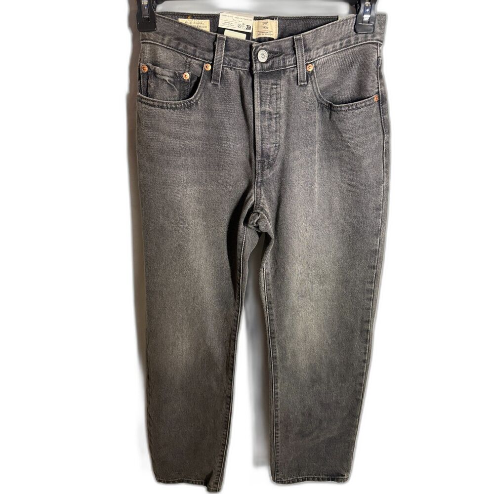 Levi’s Premium 501 ’90s Jeans Black 100% Cotton Straight Leg 26/30